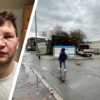 Hier in der Unisto-Einfahrt an der Max-Stromeyer-Straße schlugen und traten die drei Täter in der Nacht zum Sonntag erst auf einen Mann ...