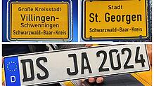 Bild : Bekommen Villinger oder St. Georgener das DS-Kennzeichen?