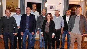 Die Nominierten der CDU für den Wahlkreis VI für die Kreistagswahl (von links): Wolfgang Rebholz, Patrick Braun, Maik Lehn, Arne Zwick, ...