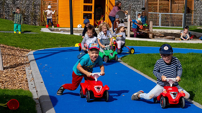 In der Kindertagesstätte Bondelbach in Brigachtal Überauchen (Archivbild von 2024) könnten bald auch Kinder aus der Doppelstadt spielen.