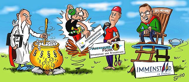 Bild 28: Die Karikatur der Woche: Wie weit weg ist noch zu nah dran?