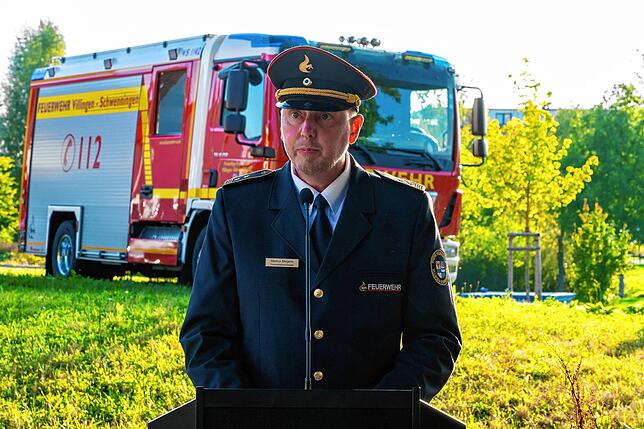 Feuerwehrkommandant Markus Megerle.