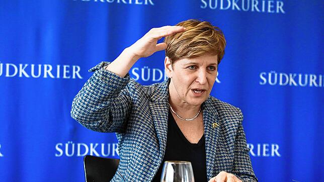 Nicole Razavi ist seit 2021 baden-württembergische Ministerin für Landesentwicklung und Wohnen. Beim Besuch in der SÜDKURIER-Redaktion ...