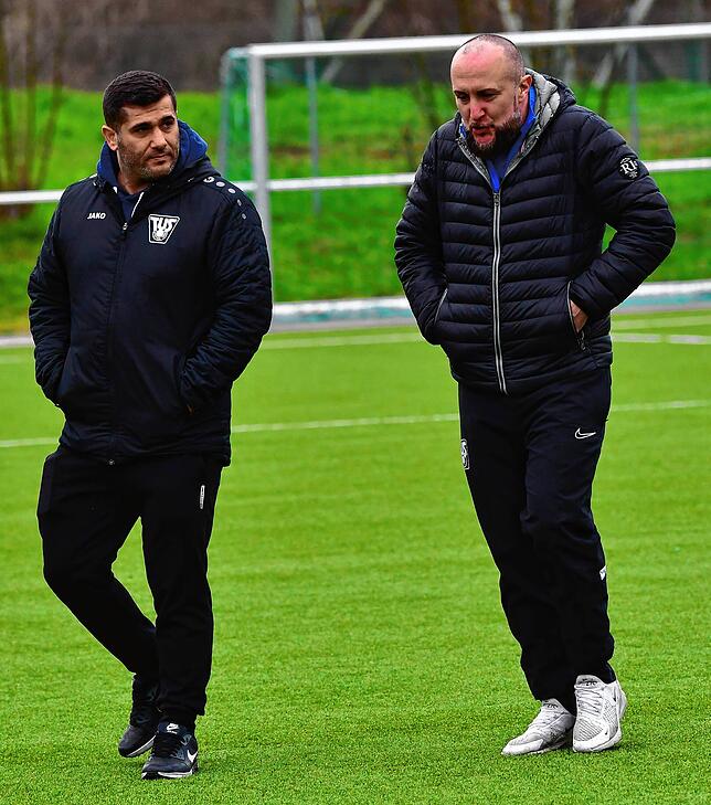 Abschied nach drei Jahren: Trainer Sascha Müller (rechts) und sein Co Servet Ay-Güven beenden nach dieser Saison ihre Trainertätigkeit ...