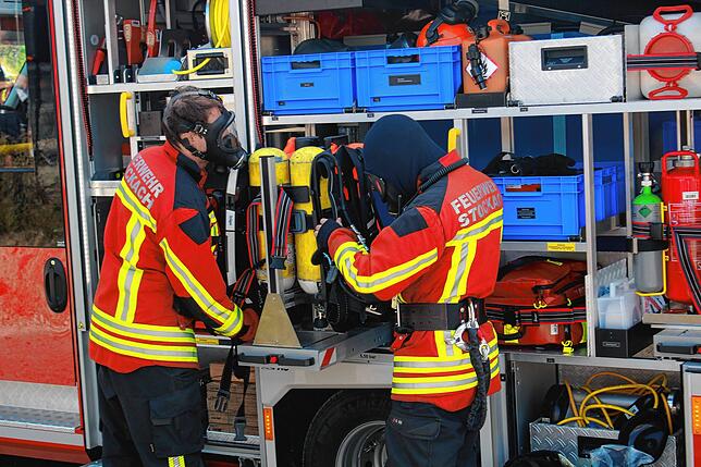 Bild 6: Jahreshauptübung der Feuerwehrabteilungen Wahlwies und Espasingen