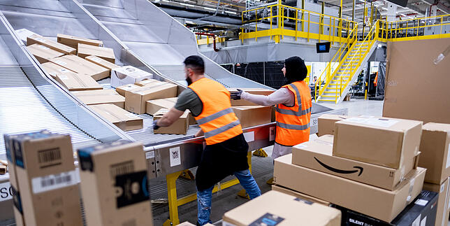 Paketverteilung bei Amazon.