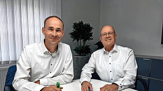 Die Vorstandsmitglieder Andreas Weißer (links) und Rolf Gehringer sagen: „In den letzten zehn Jahren sind wir stark gewachsen. Wir ...
