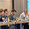 Die Verwaltungsbank bei der letzten Ratssitzung von OB Andreas Brand mit den Bürgermeistern Andreas Hein, Dieter Stauber und Fabian ...