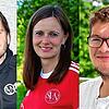 Führungstrio: Frank Christl, Jenniffer Eckert und Tobias Butowski (von links) stehen an der Spitze des neuen SC Niederhof/Binzgen 2022