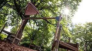 Plötzlich fällt auf dem Kinderspielplatz ein Ast herunter. Was war die Ursache? (Symbolbild)