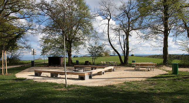 Der Grillplatz auf dem Purren.