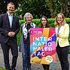 Freuen sich auf die 30. Ausgabe des Internationalen Tags in Radolfzell (von links): OB Simon Gröger, Elly Pritzel (Freundeskreis Asyl), ...