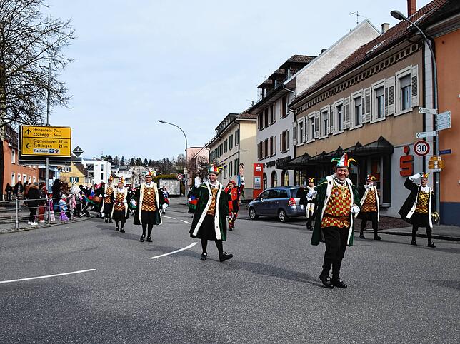 Bild 27: Bilder vom Narrenbaum-Umzug in Stockach mit Schaulustigen