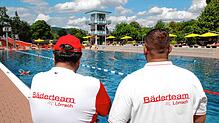 Blick auf das Becken im Lörracher Schwimmbad (Archivbild). Bis 18. August 2024 ist der Bedebetrieb im Parkschwimmbad eingestellt, das ...