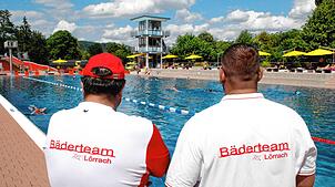 Blick auf das Becken im Lörracher Schwimmbad (Archivbild). Bis 18. August 2024 ist der Bedebetrieb im Parkschwimmbad eingestellt, das ...