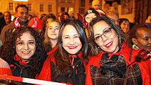 Bild : Auf dem Stephansplatz sprühen die Funken &ndash; hier endet die Konstanzer Fasnacht