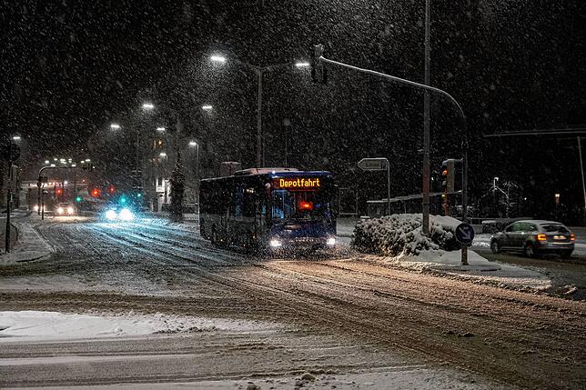 Bild 14: Besondere Eindrücke: Winternacht in Villingen