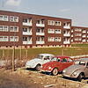 Ein historisches Bild aus den 60-er Jahren der Volkswagen-Siedlung Detmerode in Wolfsburg.