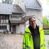 Jürgen Trumm, wissenschaftlicher Leiter Ausgrabungen Vindonissa, im Innenhof des Schlösslis Altenburg.