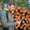 Mit GPS-Trackern den Holzdieben auf der Spur: Stadtförster Jörn Burger.