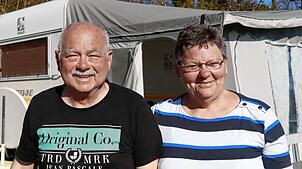 Glücklich als Dauercamper in Hagnau: Christa und Horst Sessler aus Pfullendorf.