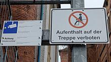 Hier wird am Hohner-Areal in Trossingen auf die Videoüberwachung hingewiesen. Am Kesselhaus trafen sich früher häufig nachts Jugendliche ...