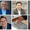 Fünf Bürgermeisterwahlen gibt es dieses Jahr im Landkreis Waldshut: Helmut Kaiser (Ibach, oben von links), Adrian Probst (St. Blasien), ...