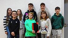 Sie sind die neuen Jugendsprecher (von links nach rechts): Lina Müller, Jannis Studinger, Lina Fricker, Timo Leber, Nils Hank, Emely ...