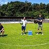 Sportstätte wird zum Freiluft-Konzertsaal (von links): Blechnerei-Geschäftsführer Jürgen Nägele, Kay Brüggemann, Geschäftsführer von ...