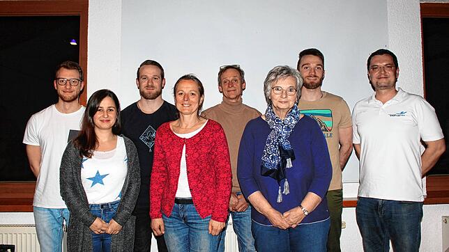 Die geehrten Mitglieder des Turnvereins Erzingen (von links) David Merx, Elena Gamp, André Kammerl, Gaby Gäng-Schmid, Hans-Jörg Sautter, ...