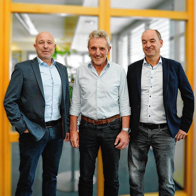 Sie führen künftig die Geschäfte beim Logistikunternehmen: Michael Schnäbele, Franz Eckert und Alois Eckert.