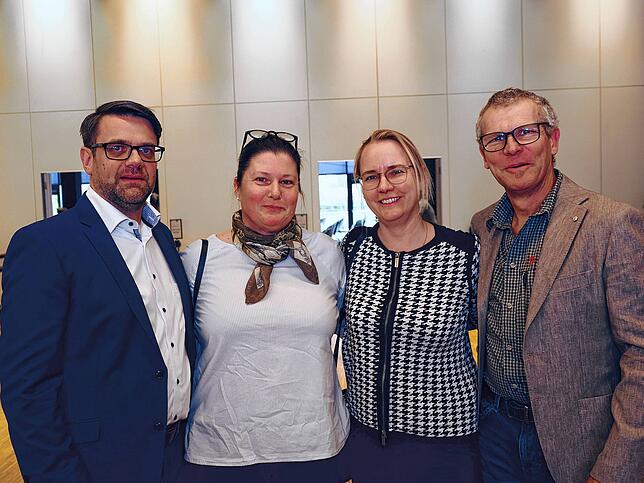 Simon Zepf, Dorothea Maier-Zepf, Sandra und Bernd Grawe aus Konstanz