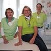 Das Team von Hausärztin Sandra Schuh aus Eggingen (von links): die Medizinische Fachangestellte Silvia Ilg, Sandra Schuh und die ...