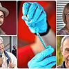 Max Mutzke, Elisabeth Vogt, Bernhard Wütz und Rolf Joist (von links oben) sprechen über ihre Entscheidung, sich gegen Corona impfen zu ...