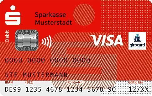 Verwechslungsgefahr: Die Debitkarte (hier die Sparkassen-Card Visa) ähnelt zwar einer Kreditkarte, kann aber nicht wie eine solche ...