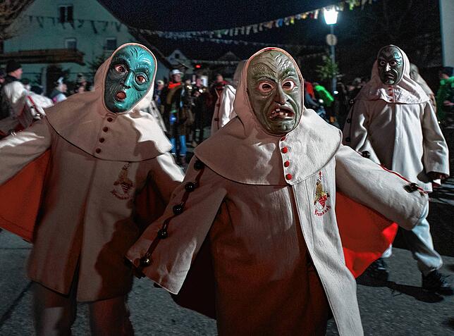 Bild 9: Bilder vom Nachtumzug beim Narrentreffen in Thalheim