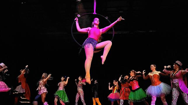 Eine atemberaubende Show aus dem Musical &bdquo;Greatest Showman&ldquo; mit dutzende Kostümen zeigten die Elements Möggingen beim ...