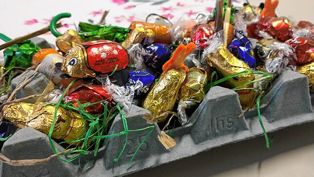 Schokolade und andere Süßigkeiten, die für die Autorin bis Ostern tabu sind.