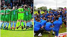 Beim Bezirkspokalfinale in Mönchweiler durften am Ende der FC 07 Furtwangen (links) und der FV Möhringen feiern.
