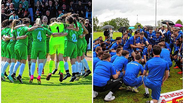 Beim Bezirkspokalfinale in Mönchweiler durften am Ende der FC 07 Furtwangen (links) und der FV Möhringen feiern.