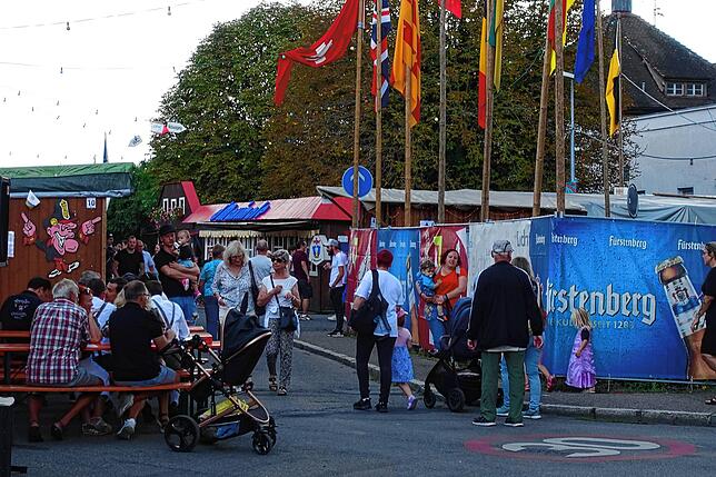 Das Trottoirfest im Sommer ist das Fest der Feste in Rheinfelden.