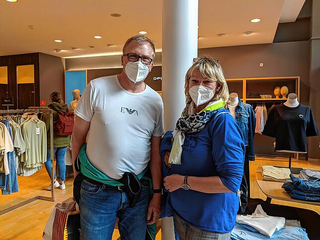 Werner Ehret aus Schwäbisch Hall und Silvia Grüninger aus Hilzingen waren froh, dass ein Stück Normalität zurückgekehrt ist.