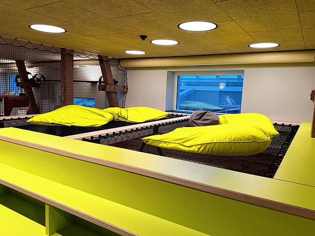 Schmöcker-Ecke in der Kinderbibliothek.