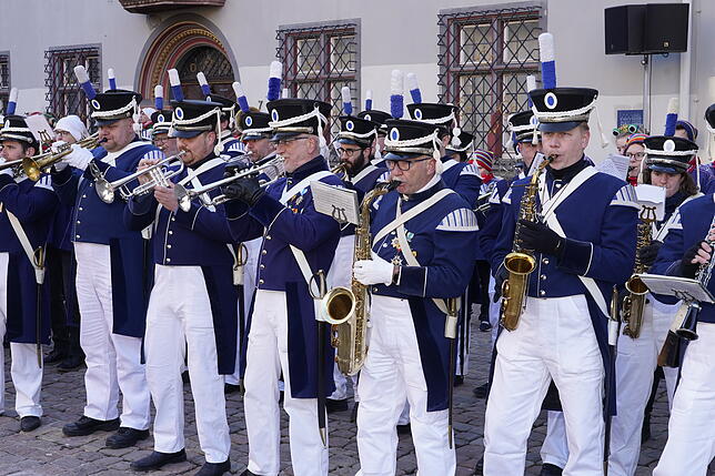 Villingen Stadt- und Bürgerwehrmusik – hier im Februar 2022 – ist beim Jubiläumsjahr mit dabei.