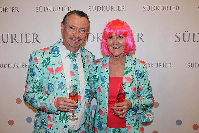 Bild 21: An der SÜDKURIER-Fotowand: Das sind die Gäste der Fernsehfasnacht (Teil 2)