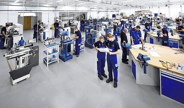 Noch ist das IMS Gear-Ausbildungszentrum in Allmendshofen untergebracht. Doch im März steht der Umzug in die Zentrale des Unternehmens an.