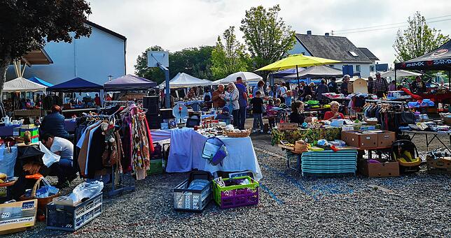 Insgesamt 45 Anbieter waren beim ersten Walder Flohmarkt dabei.