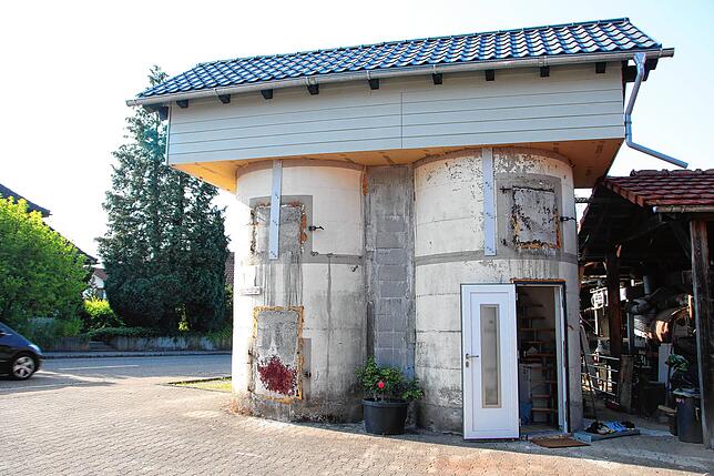 Eine ungewöhnliche Konstruktion: Das Silohaus in Wallbach