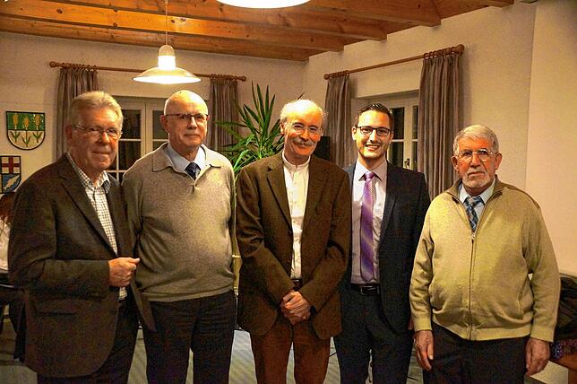 In Jahr 2019 entstand dieses Bild bei einer Veranstaltung zu Brodmann (von links): Jochen Goldt, Richard Meyermann, Hans-Peter Thier, ...
