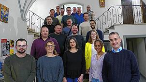 Sie treten am 9.&nbsp;Juni in Stetten a.k.M. an (jeweils von links): Jan-Kevin Hirlinger, Daniela Gulde, Stefanie Grieble-Stein, Tamika ...